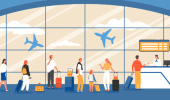 At the airport