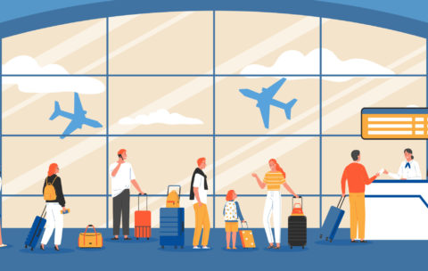 At the airport